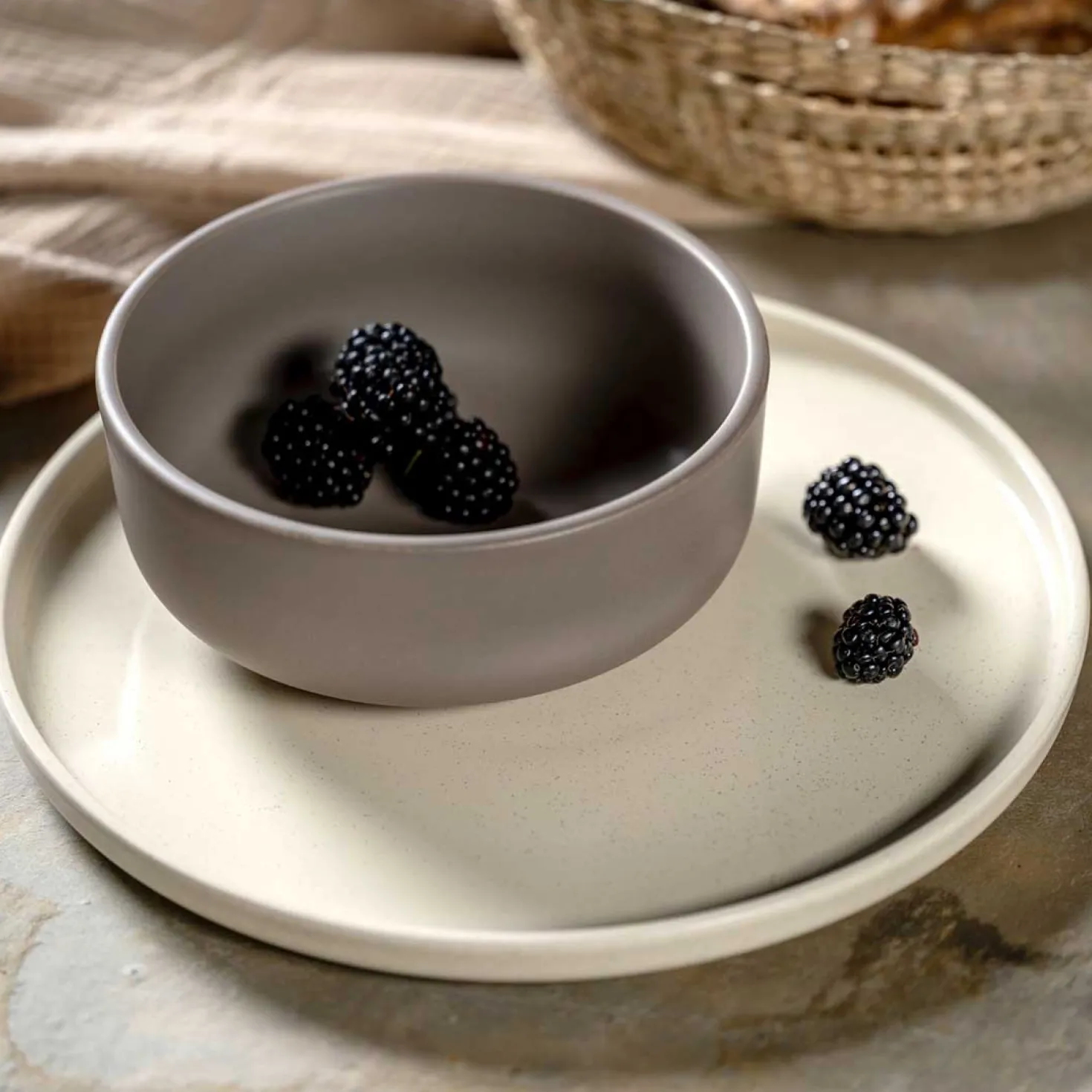Keramikteller ROMA 27 cm creme 6er-Set