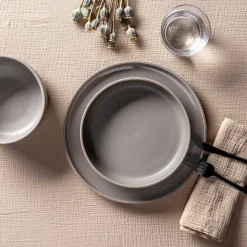 Keramikteller ROMA 27 cm taupe 6er-Set
