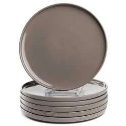 Keramikteller ROMA 27 cm taupe 6er-Set