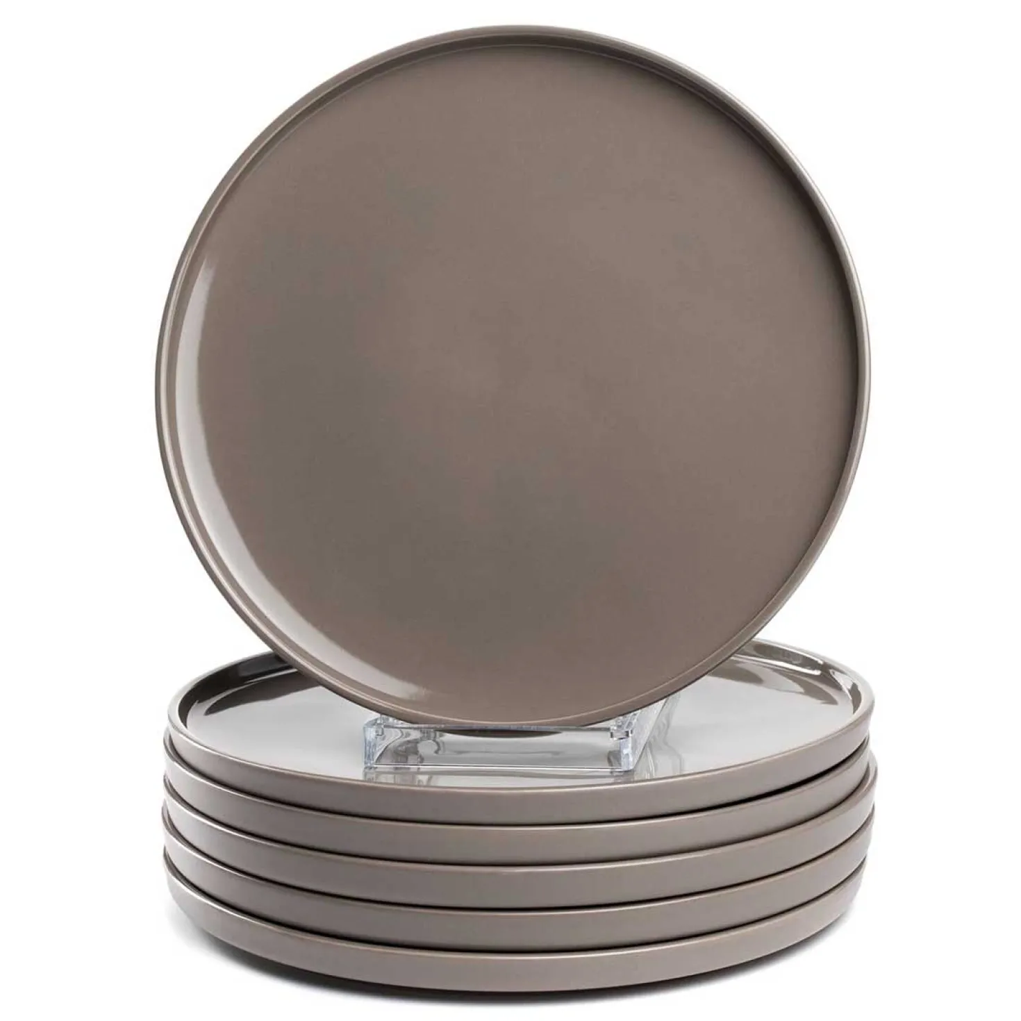 Keramikteller ROMA 27 cm taupe 6er-Set