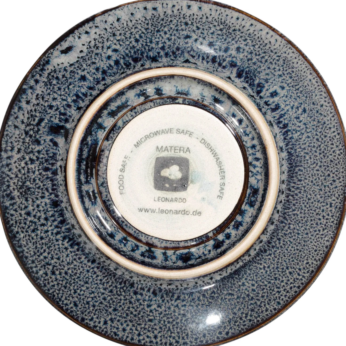 Keramikuntertasse MATERA 11 cm anthrazit 4er-Set