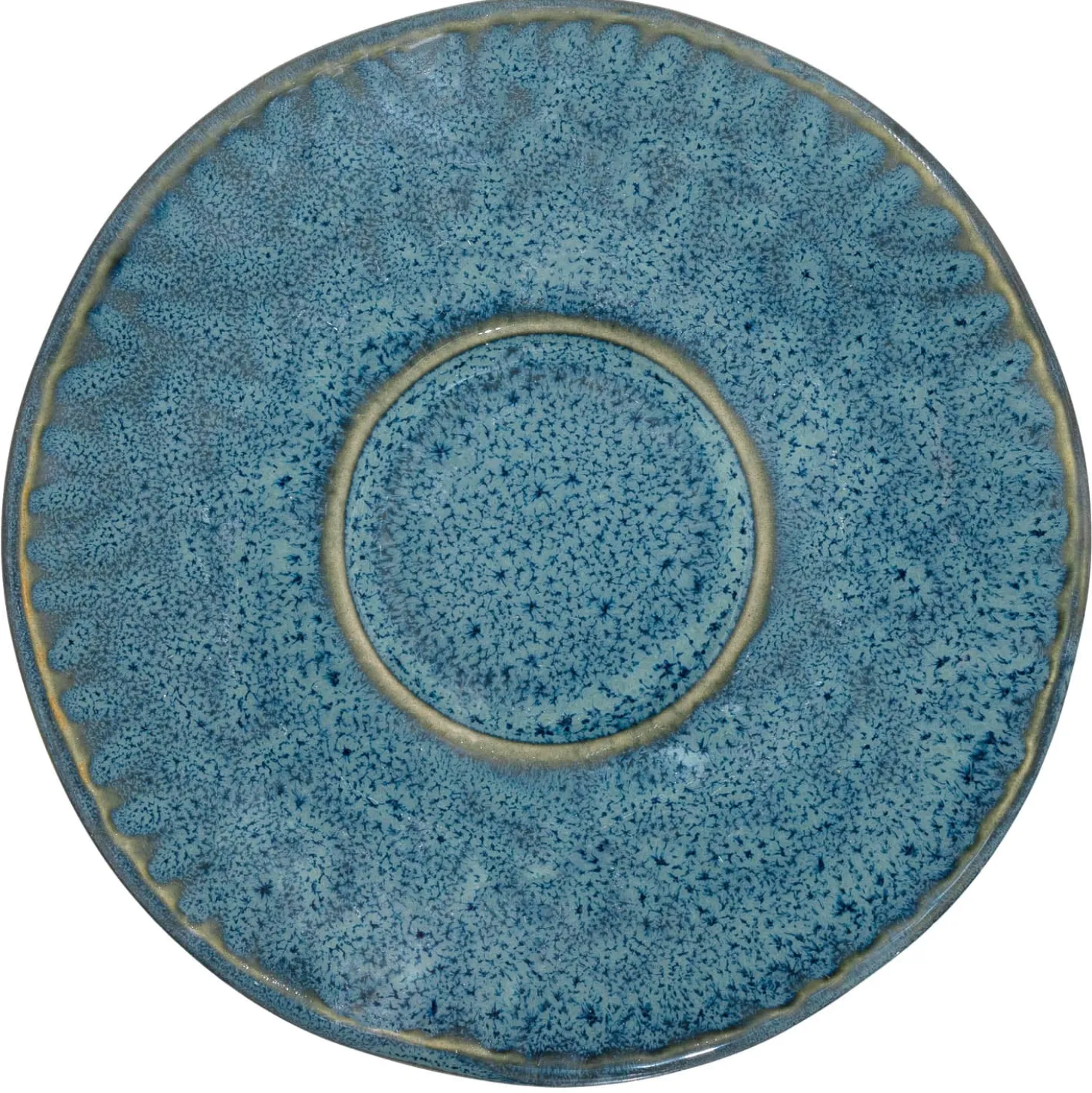 Keramikuntertasse MATERA 11 cm blau 4er-Set