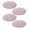 Keramikuntertasse MATERA 11 cm rosé 4er-Set