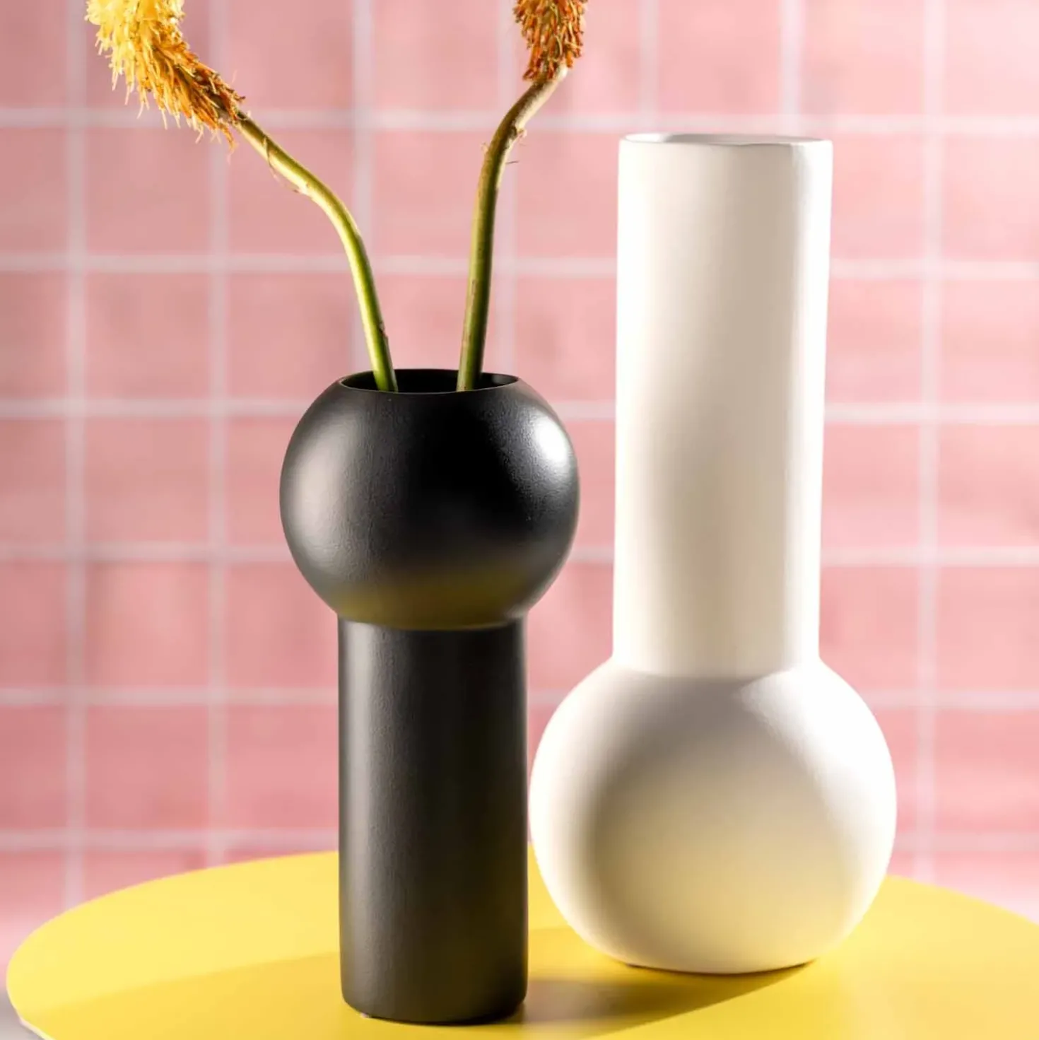 Keramikvase BRERA 42 cm weiß