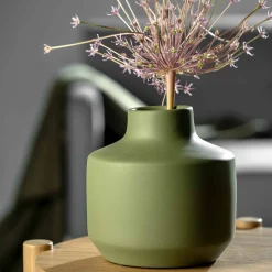 Keramikvase MILANO 19 cm grün
