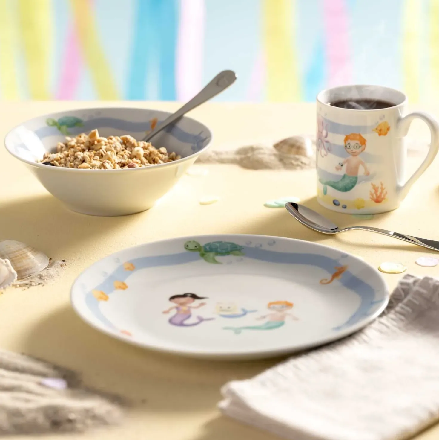 Kindergeschirr BAMBINI AVVENTURA 3-teilig Meer