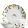 Kindergeschirr BAMBINI Einhorn/Panda/Flamingo 3-teilig