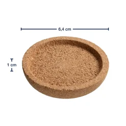 Korkuntersetzer GOCCE 6 cm 4er-Set