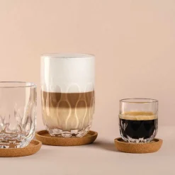 Korkuntersetzer GOCCE 6 cm 4er-Set
