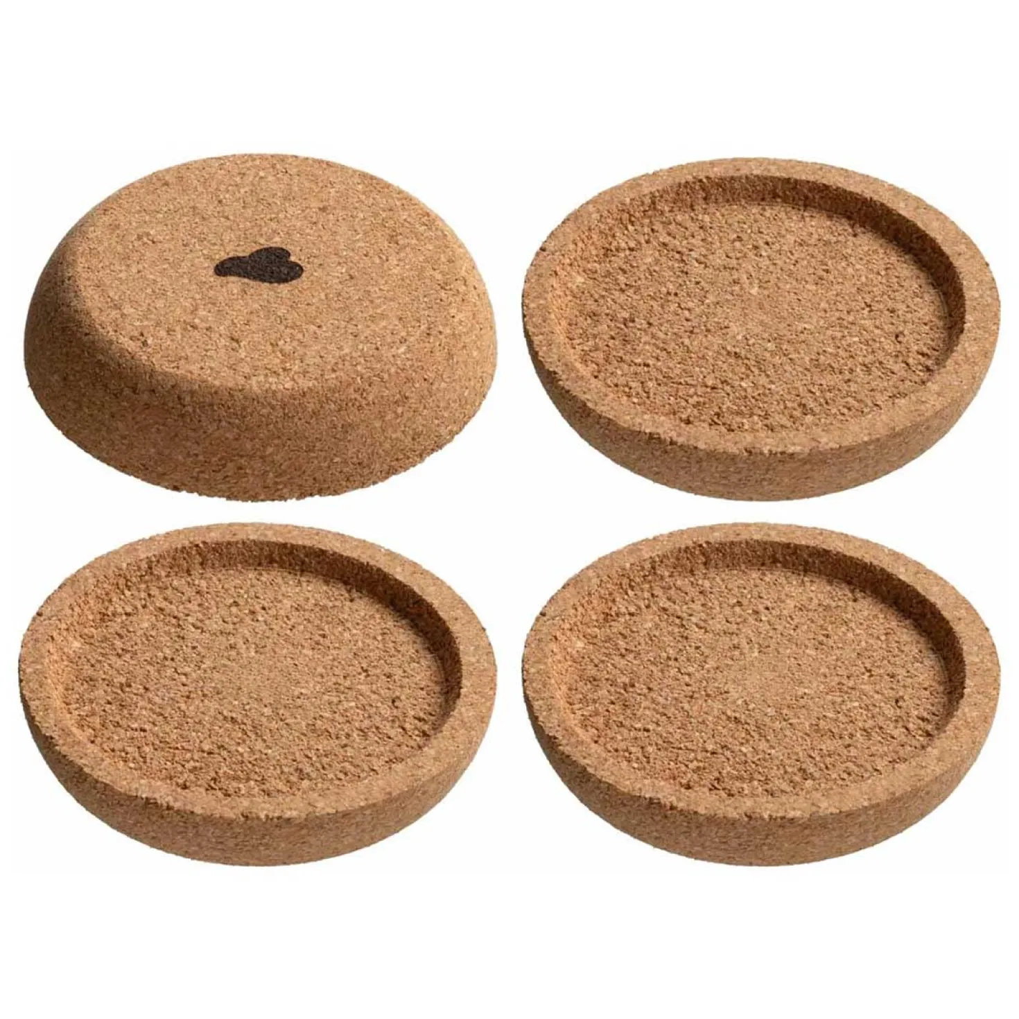 Korkuntersetzer GOCCE 6 cm 4er-Set