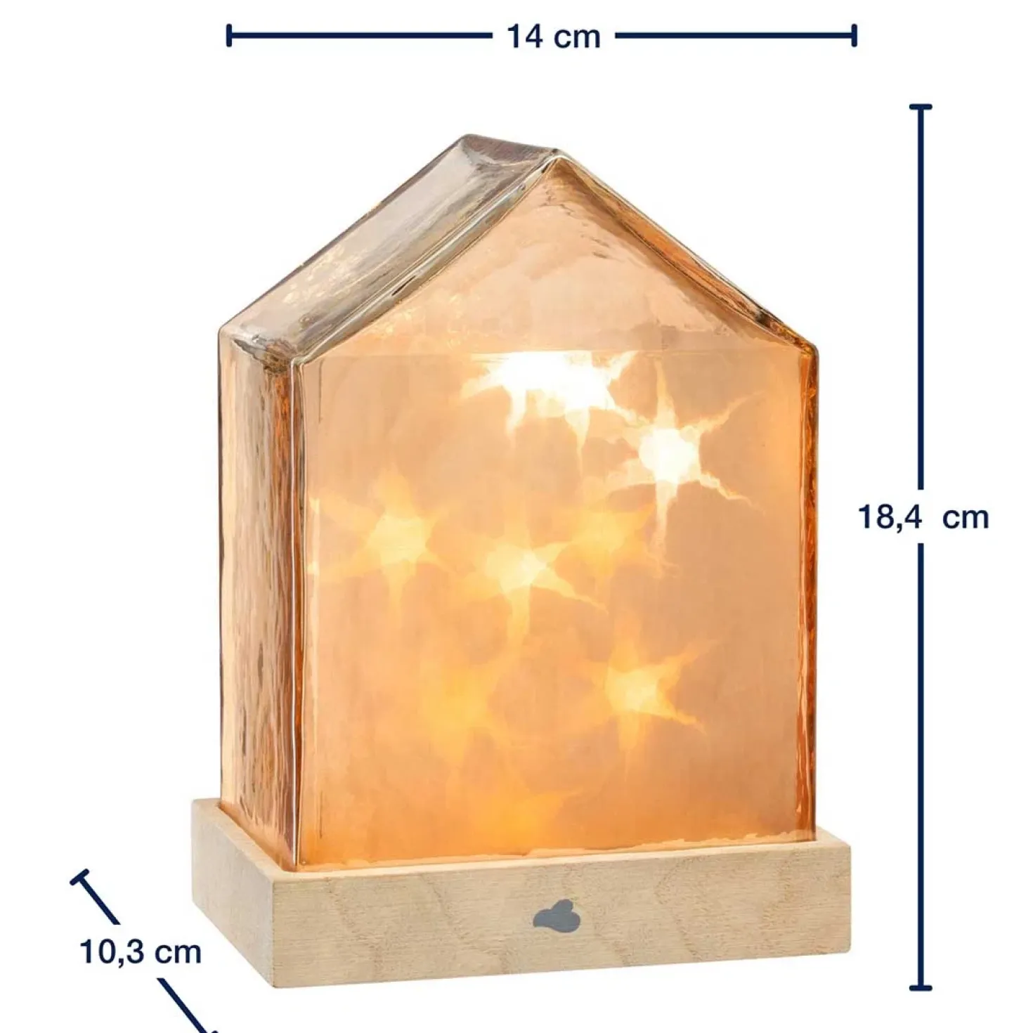LED Haus 18 cm amber MAGICO