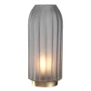 LED Lampe SILENZIO 28 cm grau satiniert