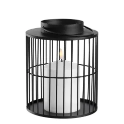 LED Laterne SILENZIO 18 cm schwarz