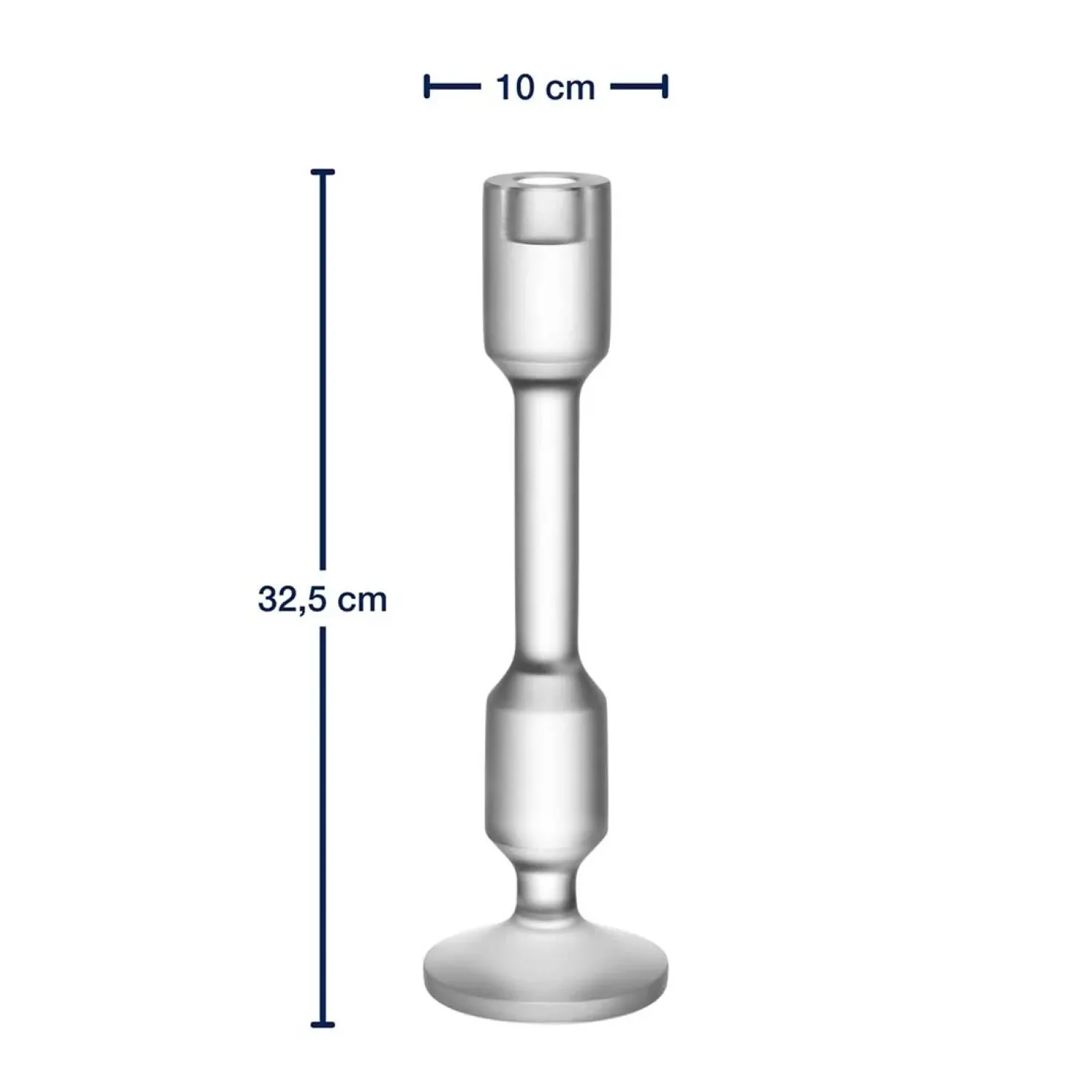 Leuchter RIALTO 33 cm satiniert