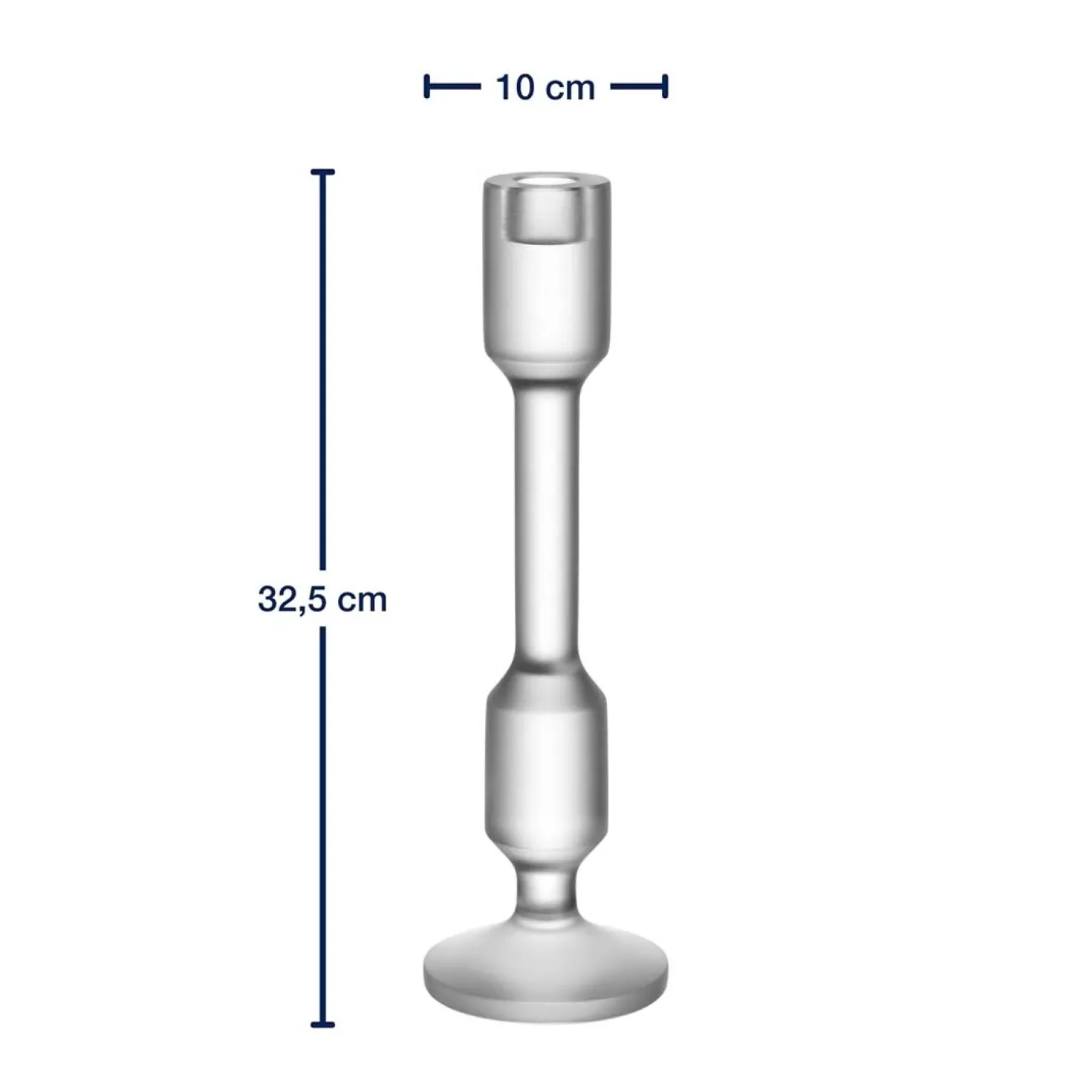 Leuchter RIALTO 33 cm satiniert