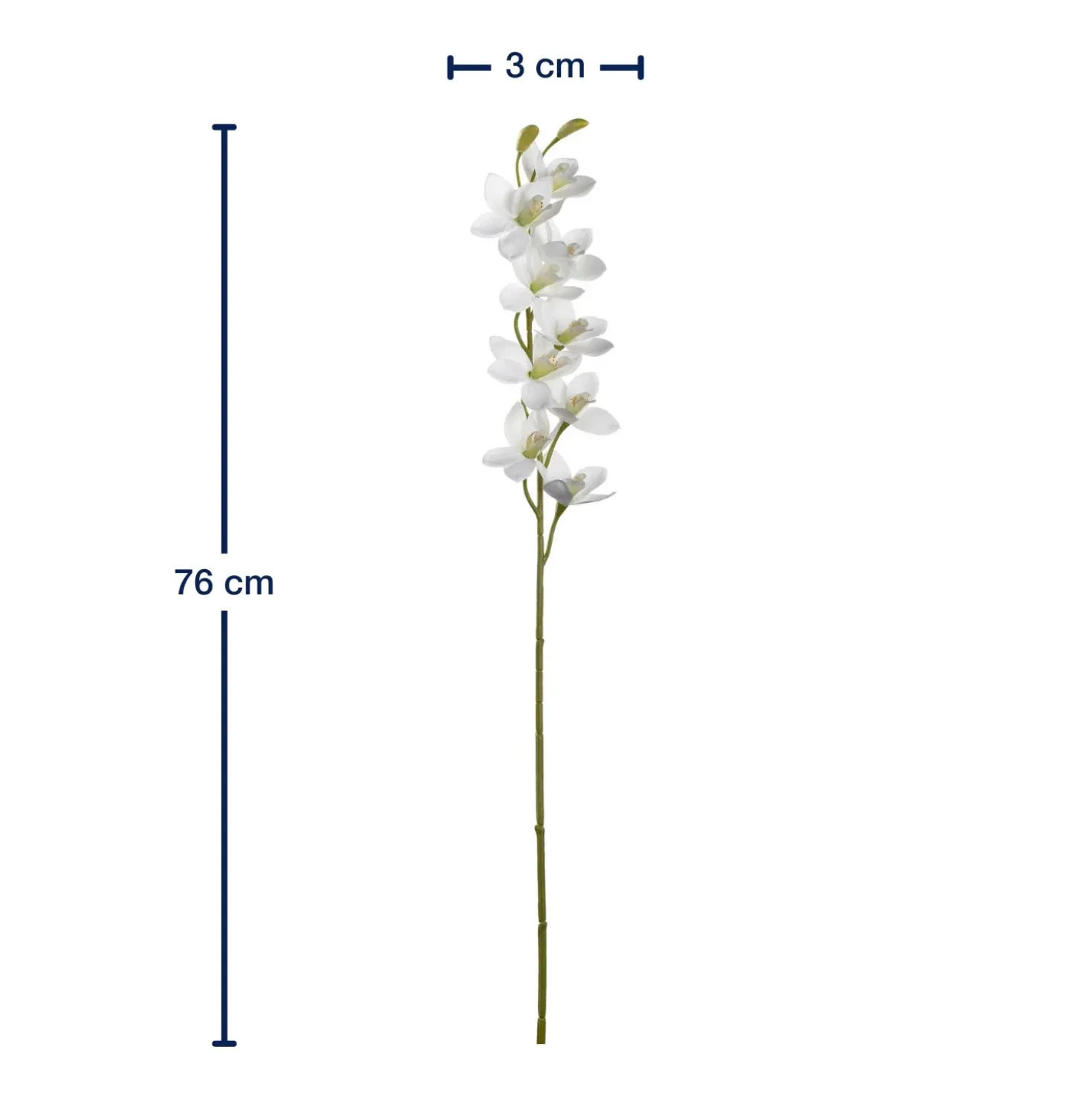 Orchidee FIORE 76 cm weiß