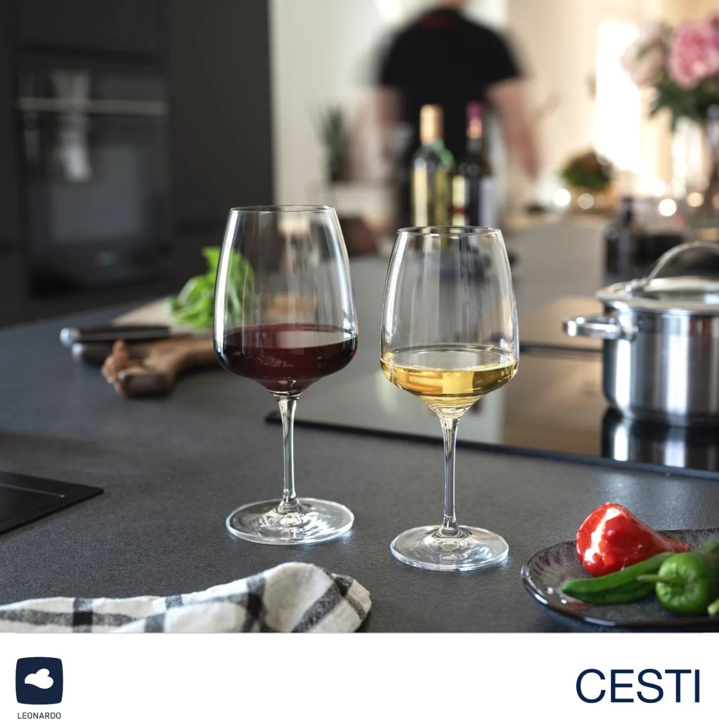 Rieslingglas CESTI 280 ml 6er-Set + Poliertuch