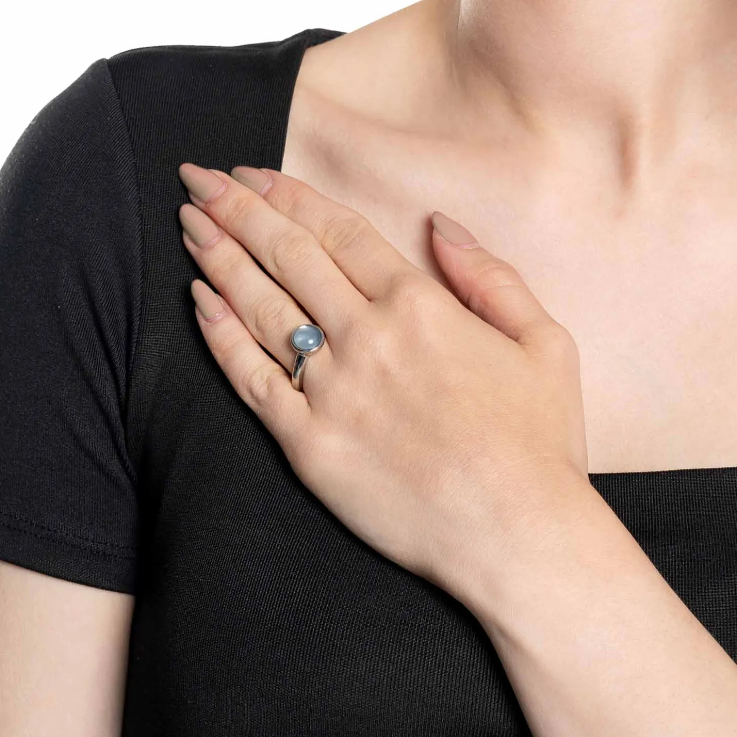 Ring Bea 20 grau blau