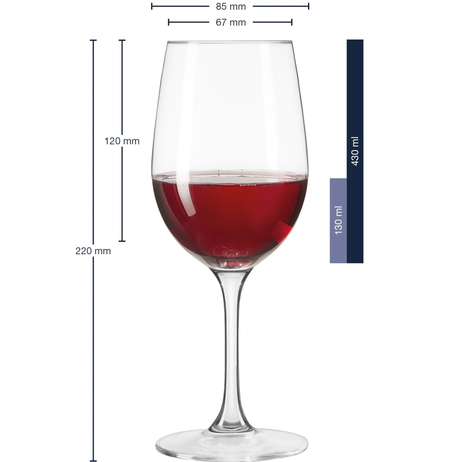 Rotweinglas CIAO+ 430 ml 6er-Set