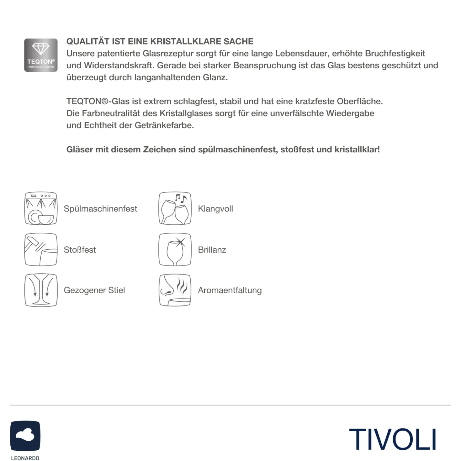 Rotweinglas TIVOLI 700 ml 6er-Set