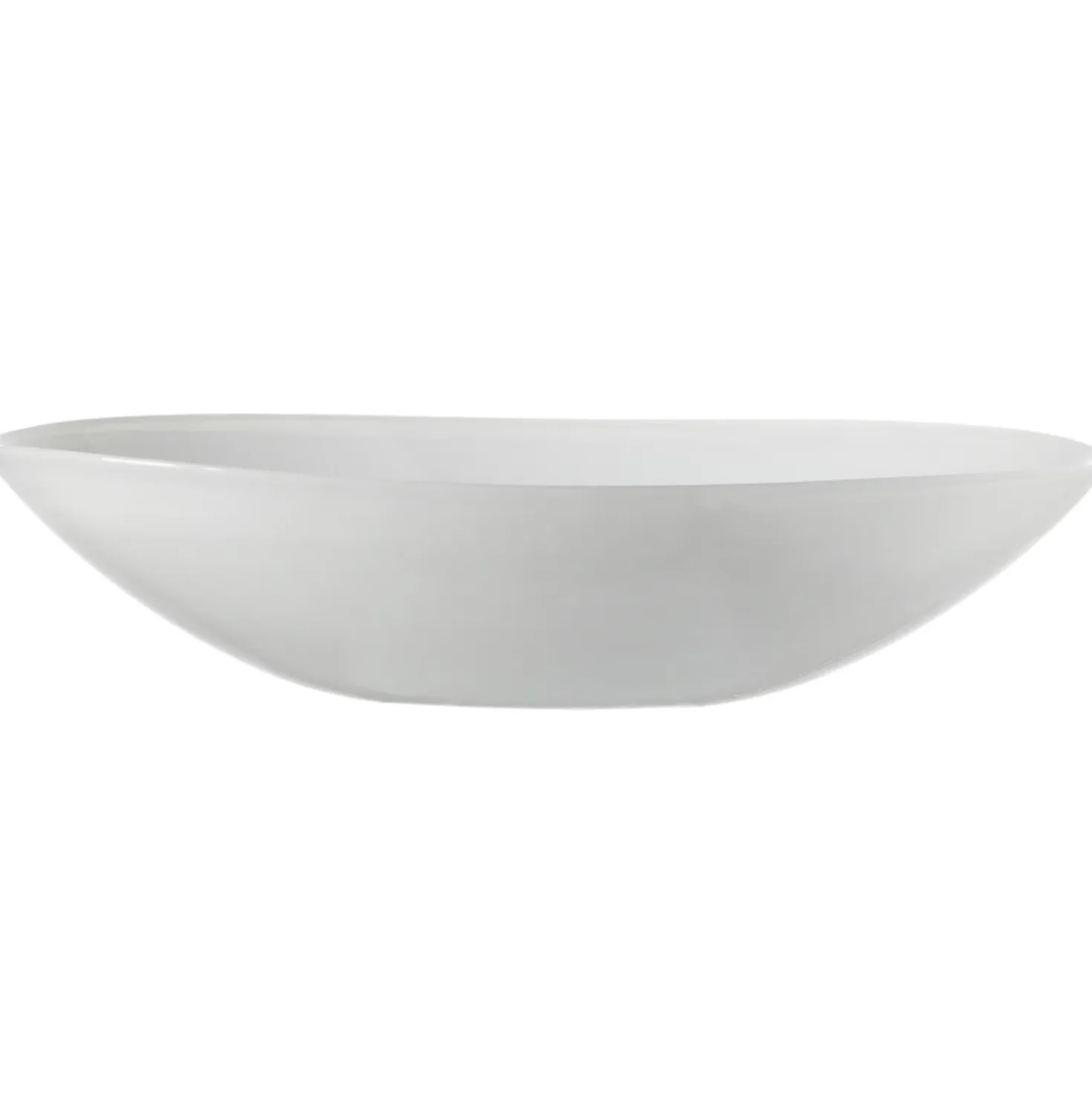 Schale ALABASTRO 32 cm weiß oval