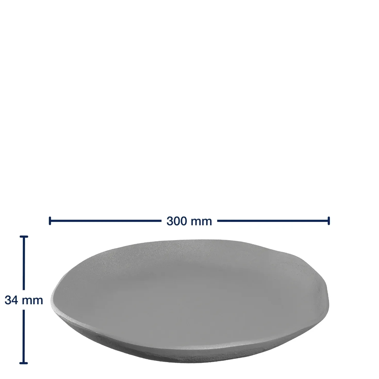 Schale CASOLARE 30 cm grau Aluminium