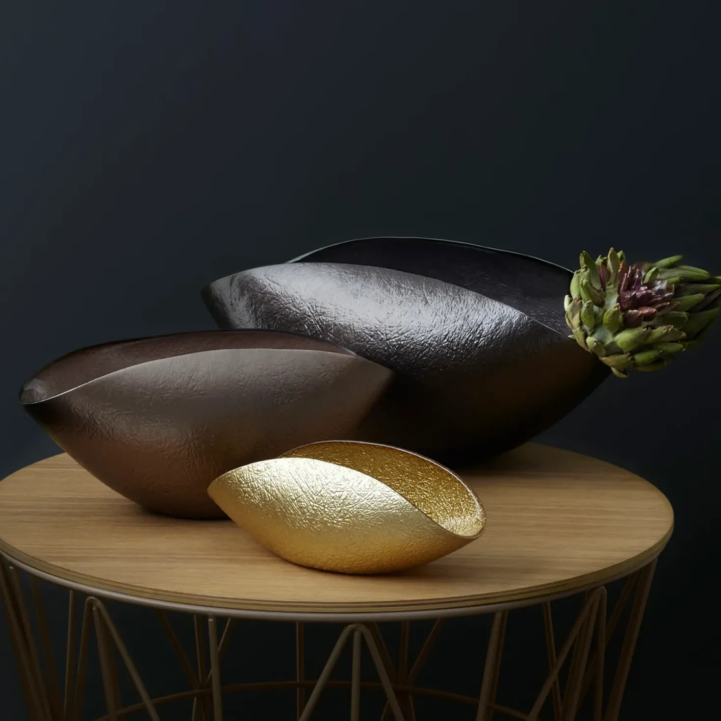 Schale COMO braun 28 cm x 14 cm