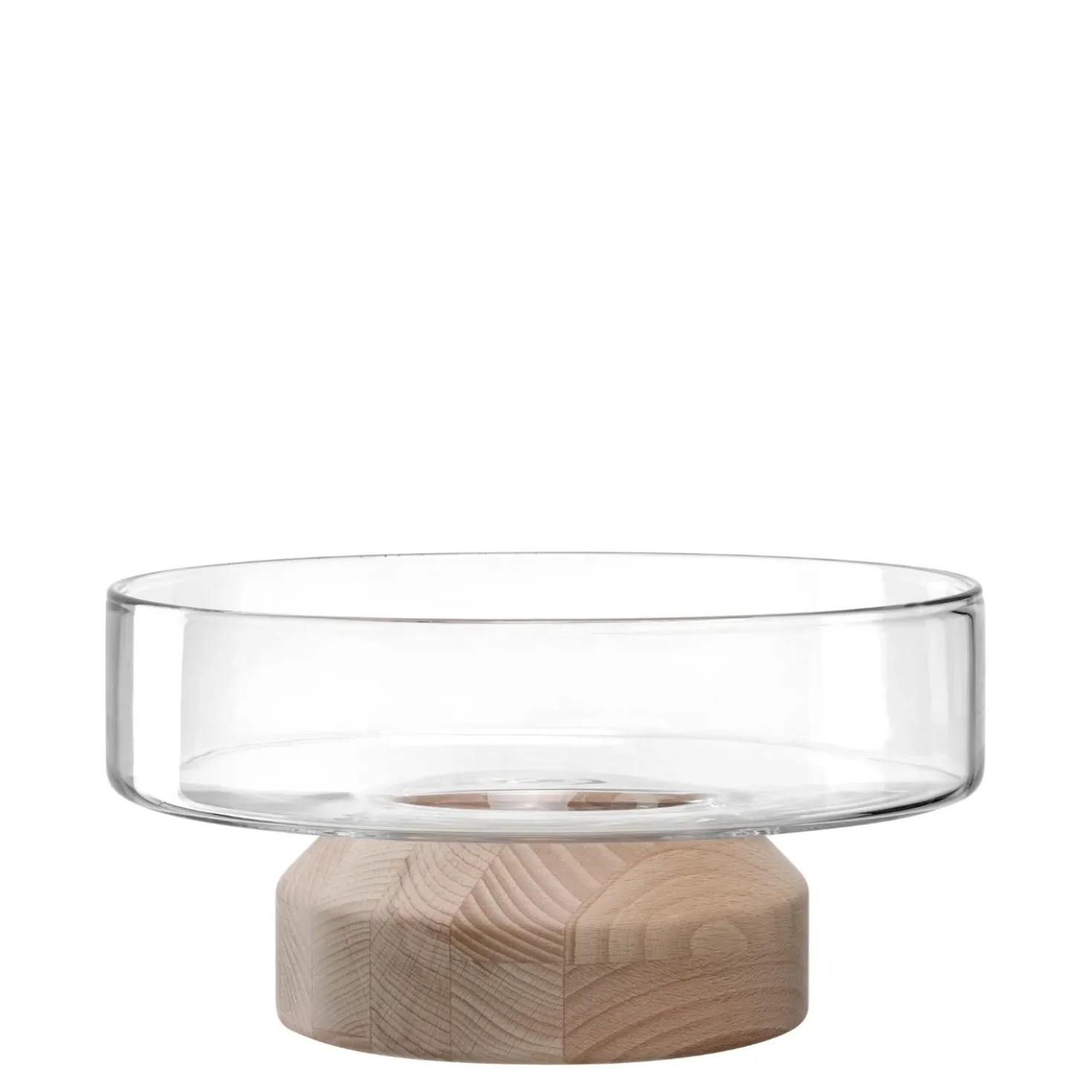 Schale LEGNO 27 cm auf Holzsockel