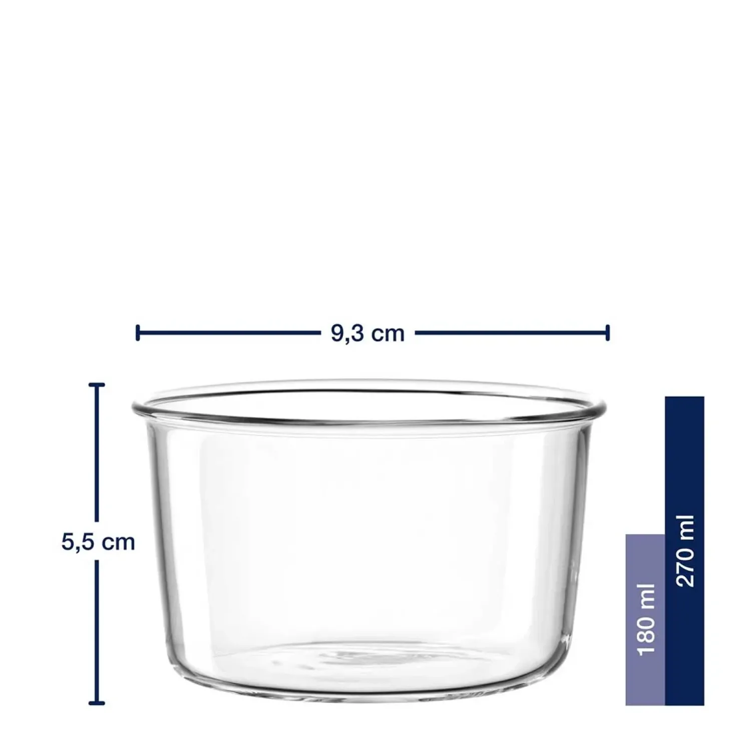 Schale VETRO 9 cm 2er-Set