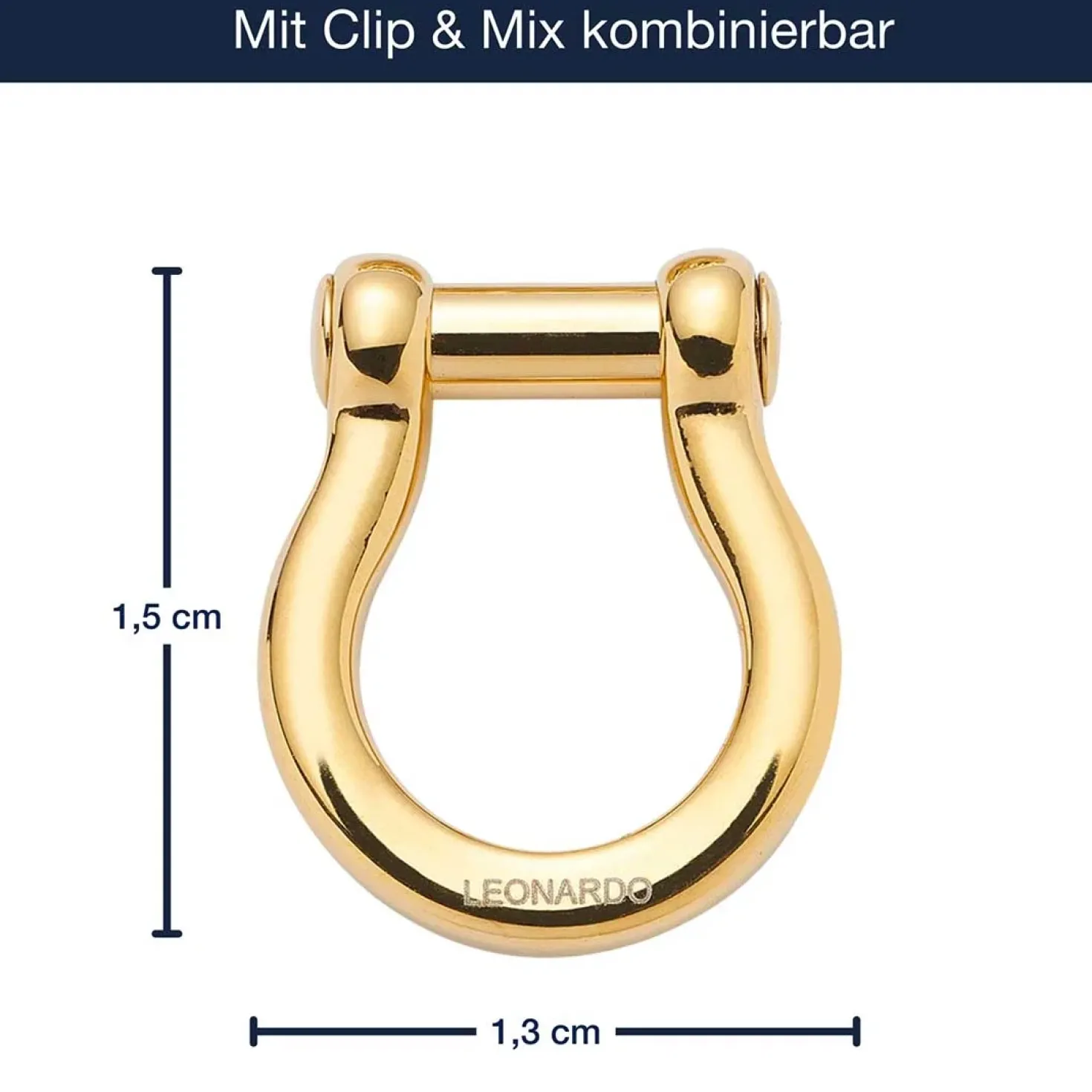 Schäkel LENI Clip & Mix gold