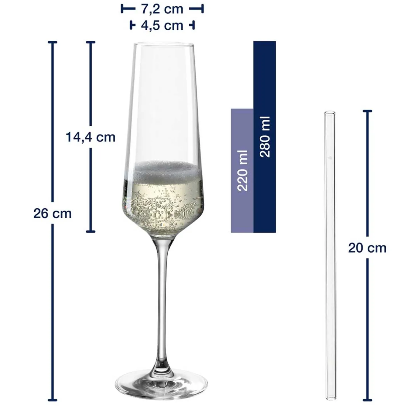 Sektglas Geschenkset PUCCINI 5-teilig 280 ml
