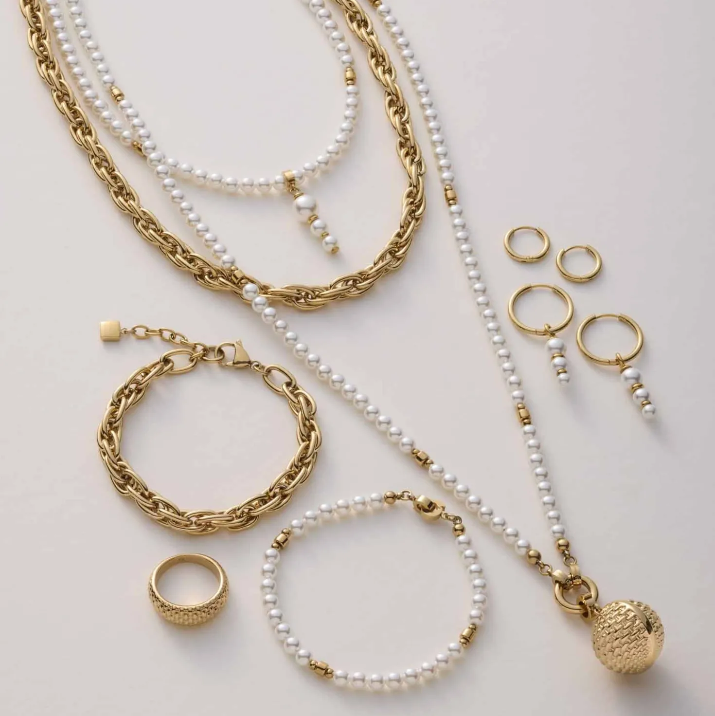 Set/2 Anhänger JUSTINE gold Beauty's