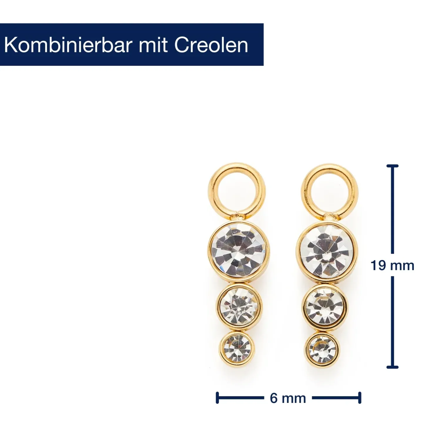 Set/2 Anhänger ZELDA gold Beauty's