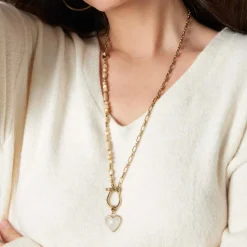 Set Halskette KAREEN 69 cm gold Clip & Mix