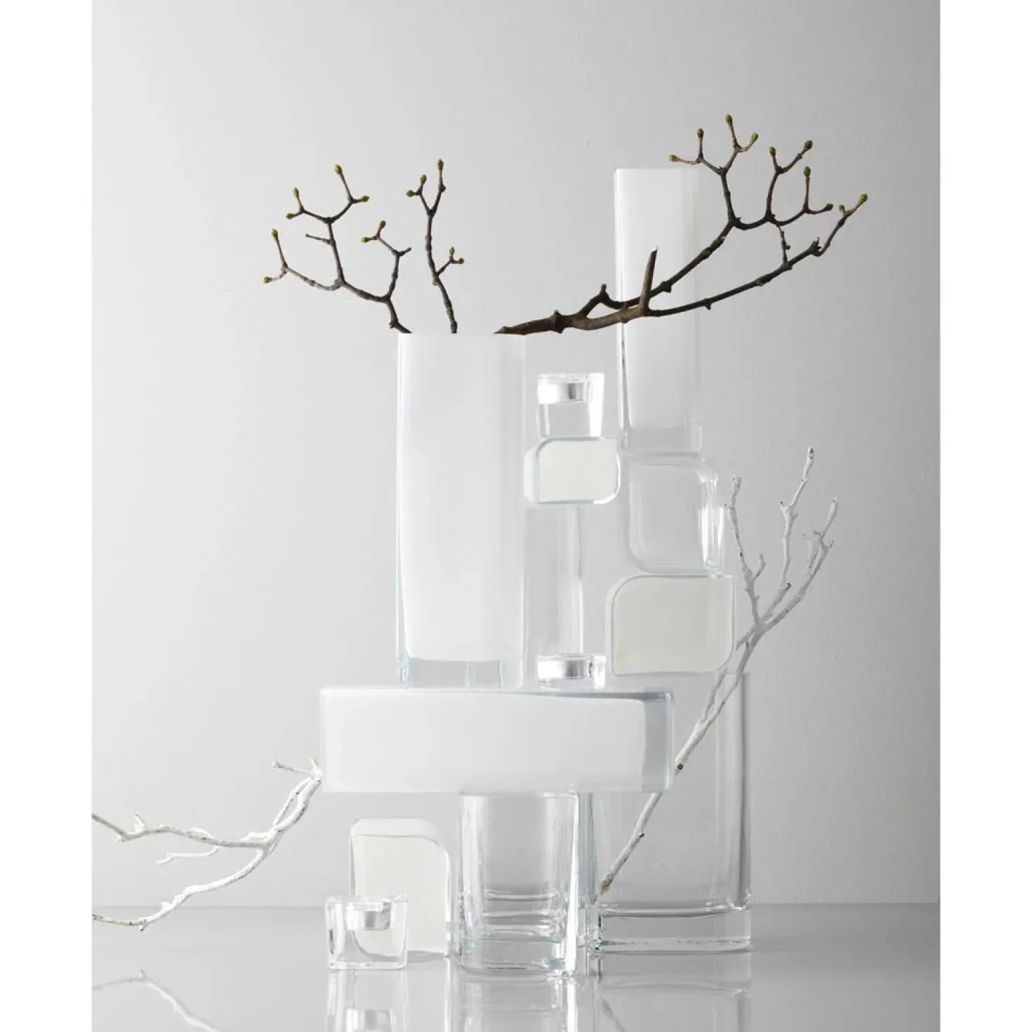 Solifleurvase LUCCA 25 cm weiß