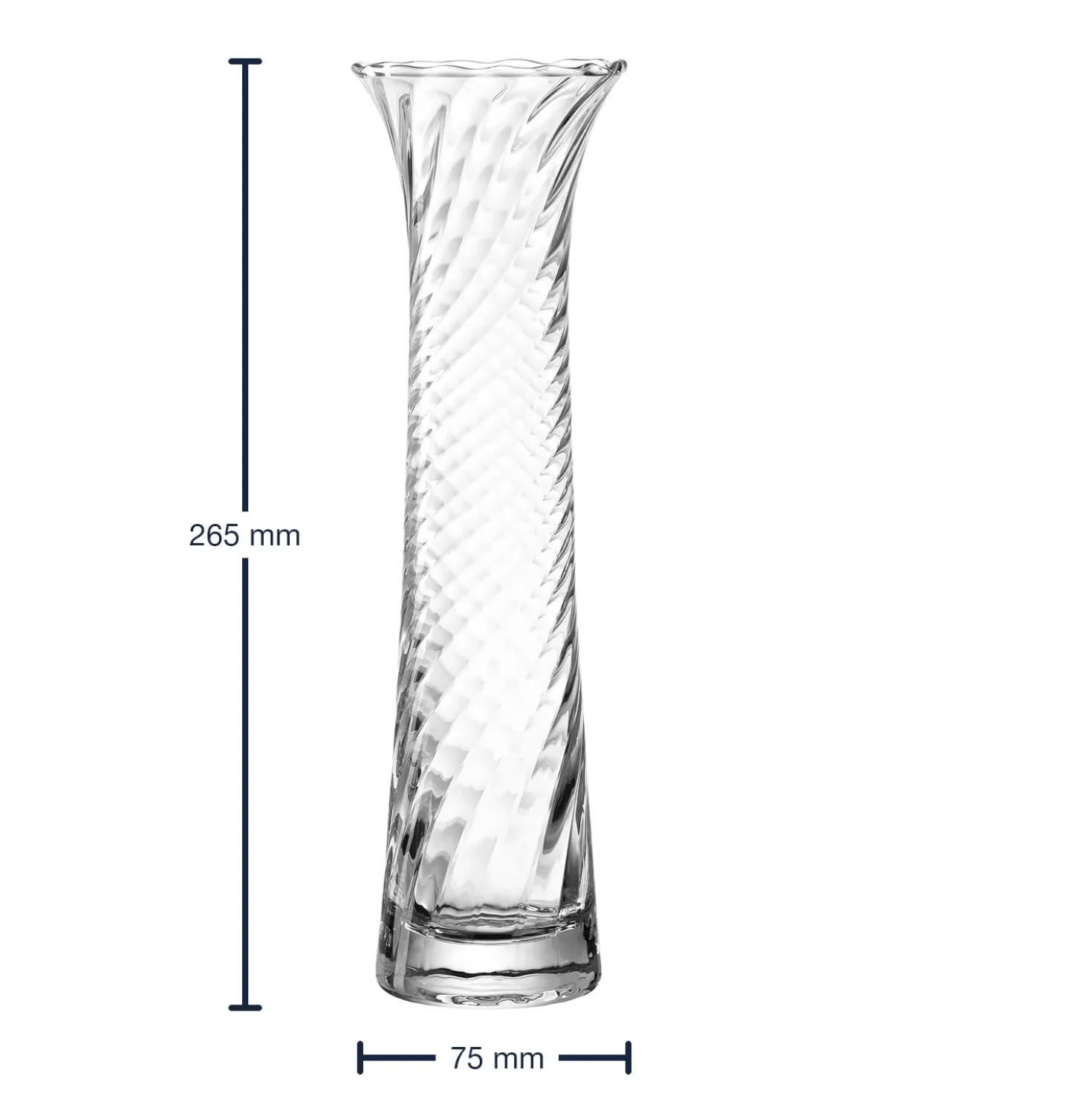 Solifleurvase RAVENNA optisch 27 cm