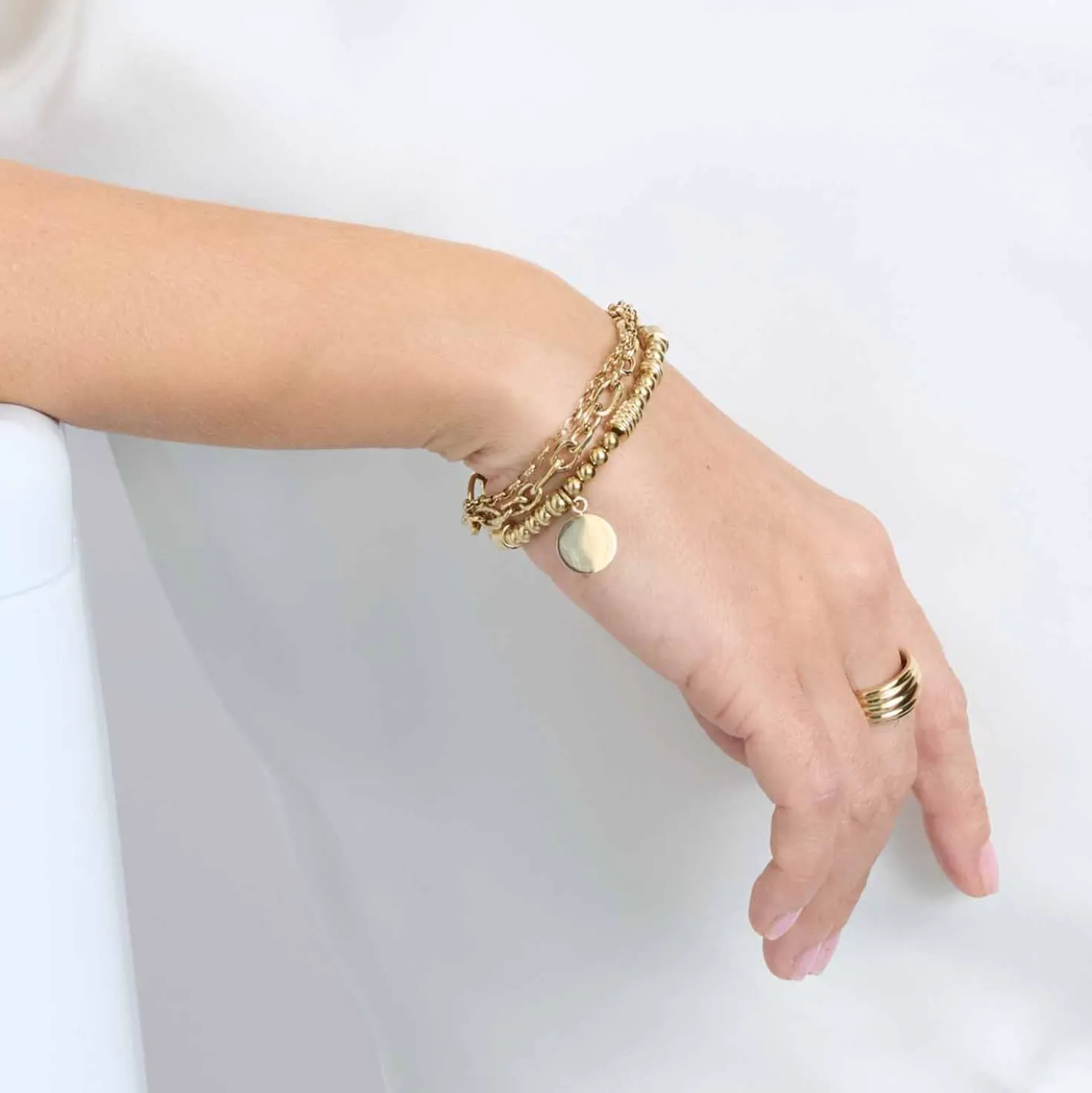 Stretch Armband ELISABETH gold