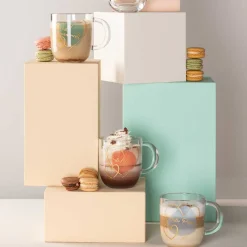 Tasse EMOZIONE 400 ml apricot 'Beste Mama'