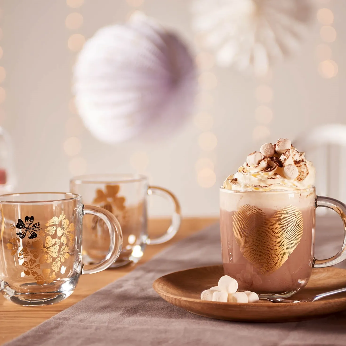 Tasse EMOZIONE 400 ml Fingerabdruck Herz