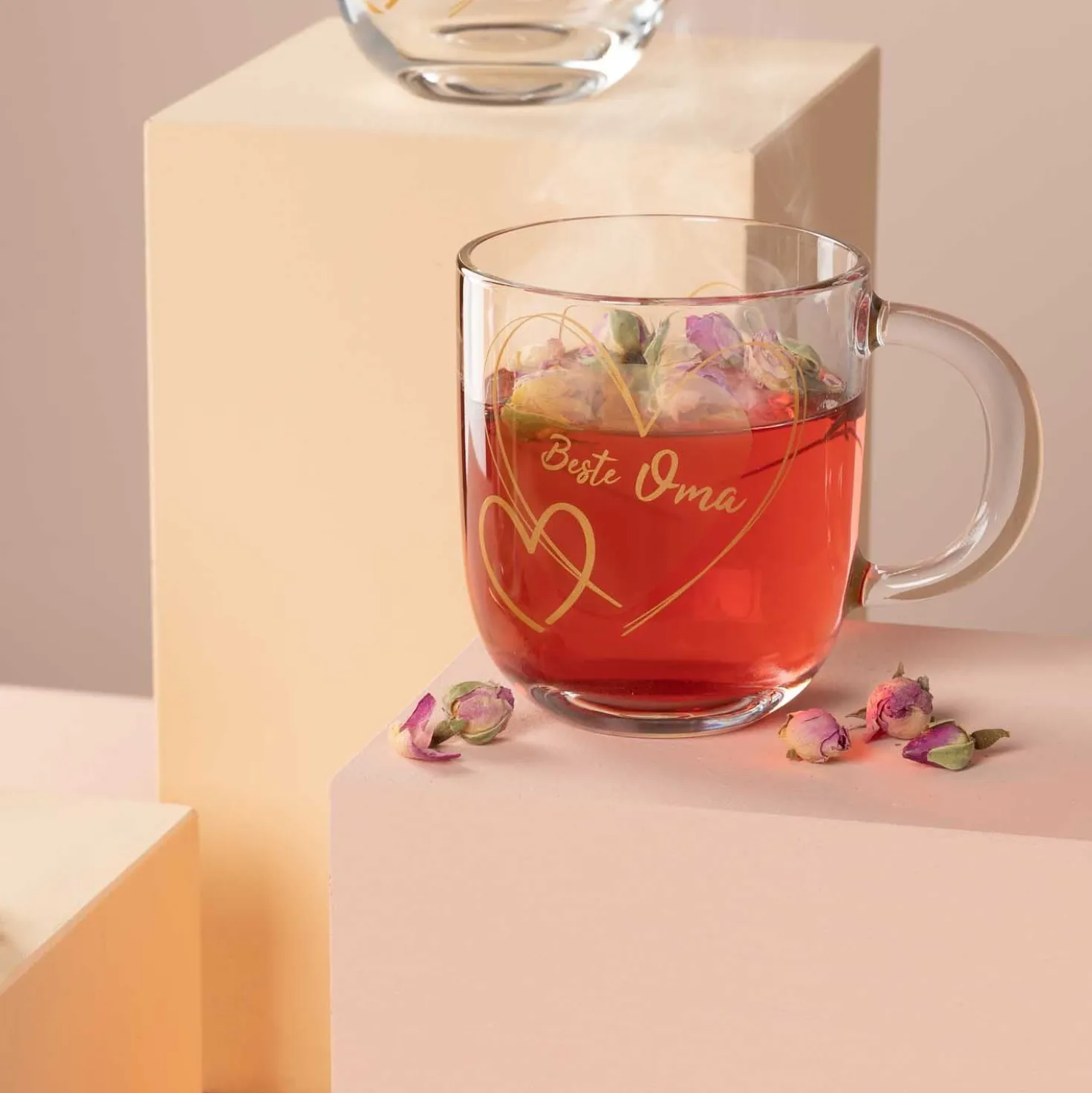 Tasse EMOZIONE 400 ml gelb 'Beste Oma'
