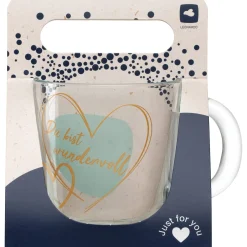 Tasse EMOZIONE 400 ml türkis 'Du bist wundervoll'