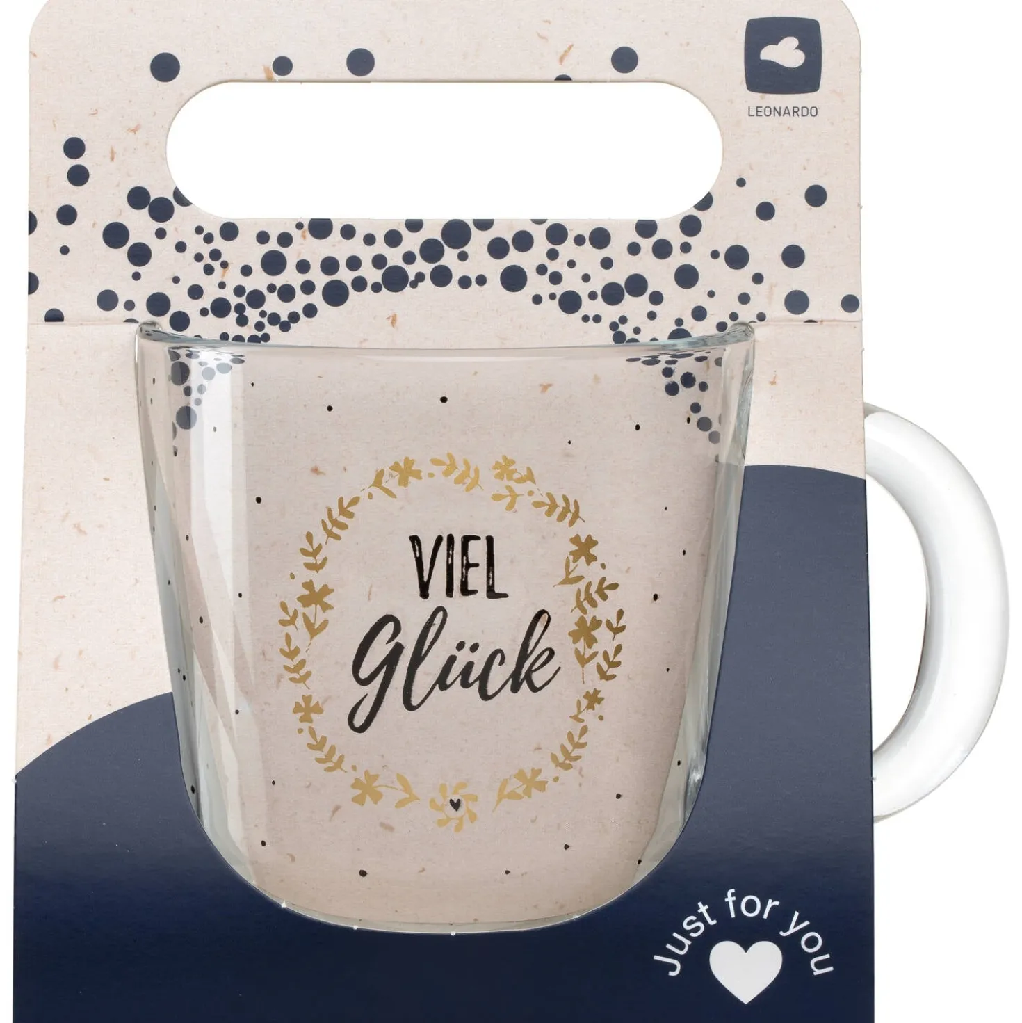 Tasse EMOZIONE 400 ml 'Viel Glück'