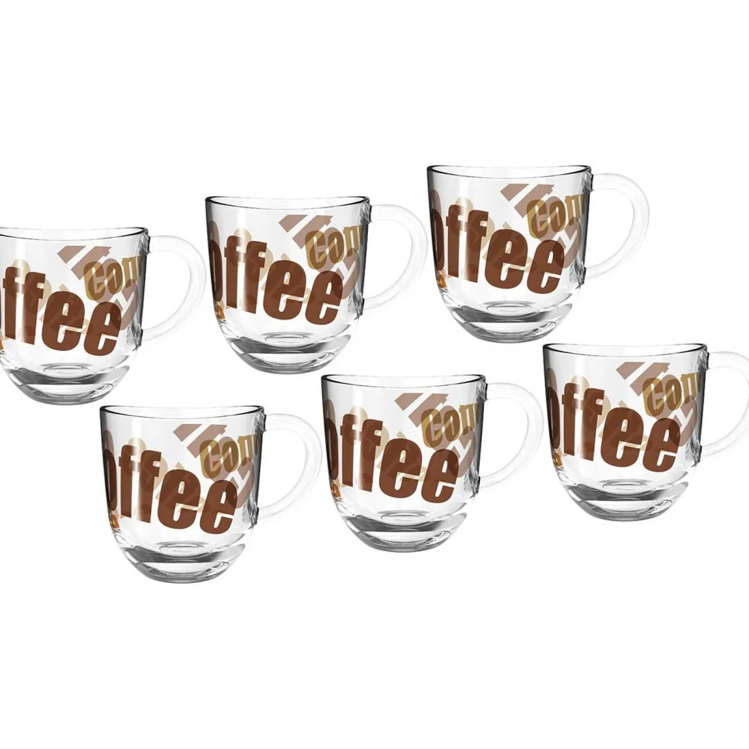 Tasse NAPOLI 280 ml 3farbig 6er-Set