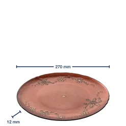 Teller 27cm rot AUTENTICO
