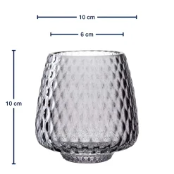 Tischlicht GIULIA 10 cm grau