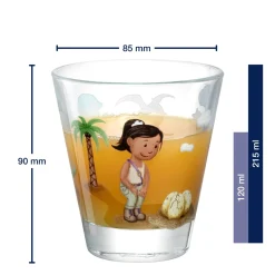 Trinkglas BAMBINI AVVENTURA 215 ml Dino 6er-Set