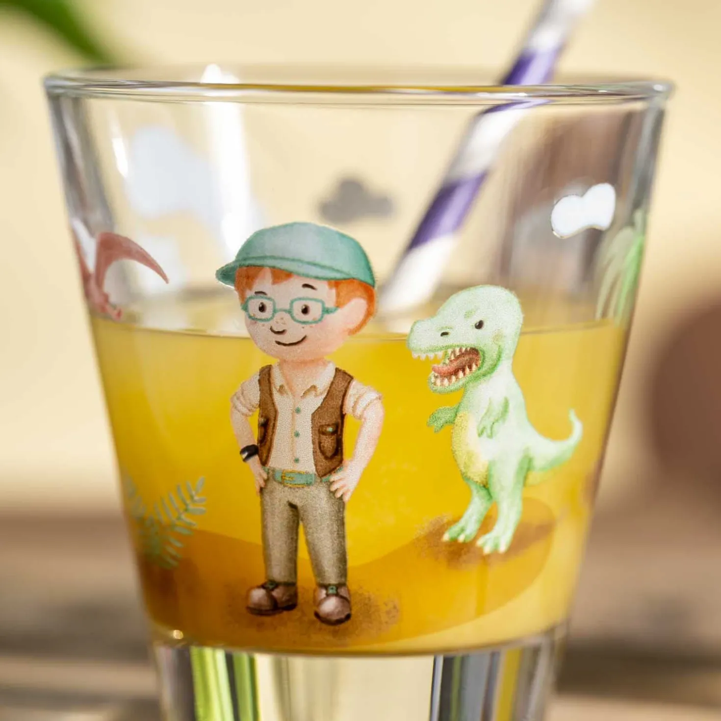 Trinkglas BAMBINI AVVENTURA 215 ml Dino 6er-Set