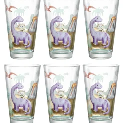Trinkglas BAMBINI AVVENTURA 300ml Dino 6er-Set