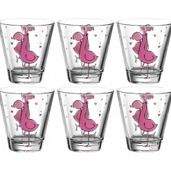 Trinkglas BAMBINI 215 ml Flamingo 6er-Set