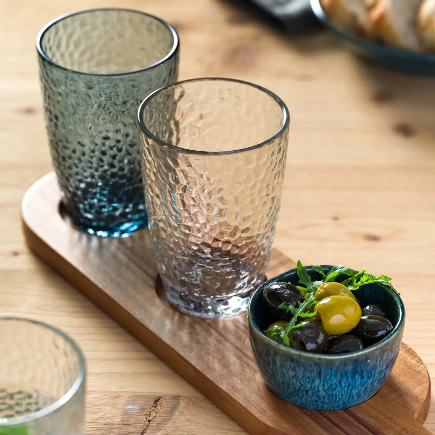 Trinkglas MATERA 340ml blau 4er-Set